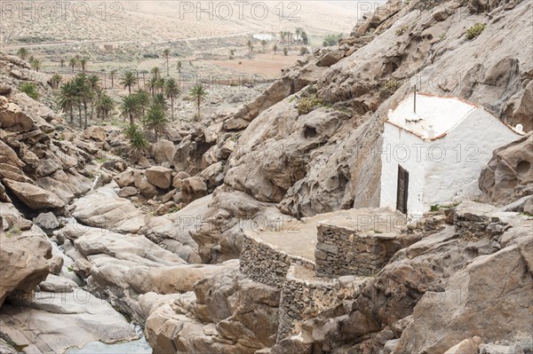Chapel Ermita de Nuestra Senora de la Pena in the valley Barranco de las Penitas