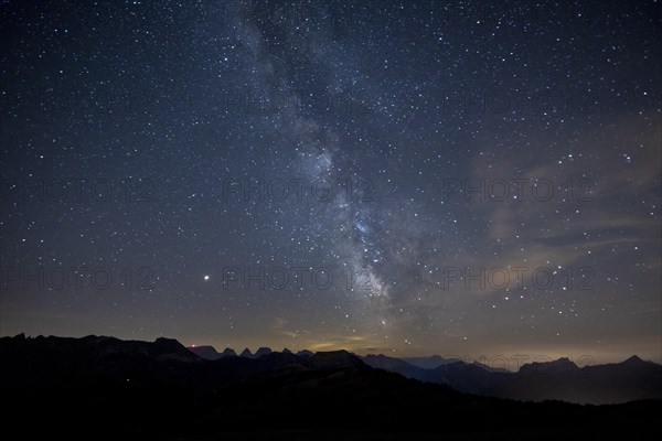 Milky Way on a clear night on the Hochalp