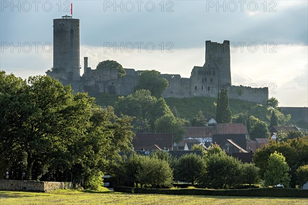 Ruins of the medieval Stauferburg Muenzenberg