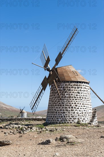 Two windmills