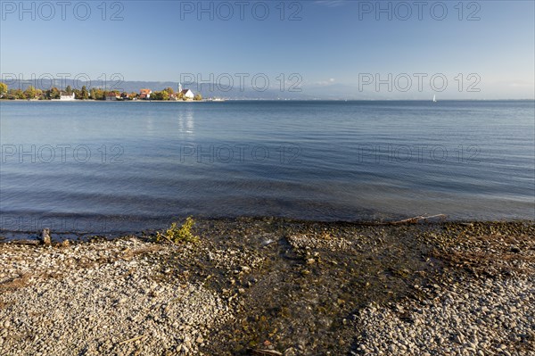 View from the painter's corner to the church of St. George and Pfaender