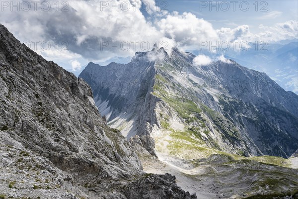 View from the via ferrata to Lamsenspitze