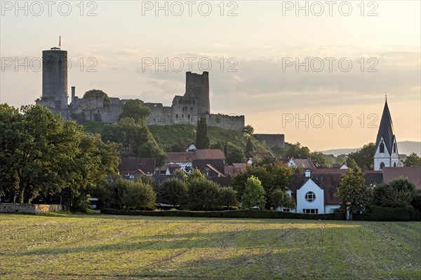 Ruins of the medieval Stauferburg Muenzenberg