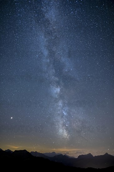 Milky Way on a clear night on the Hochalp