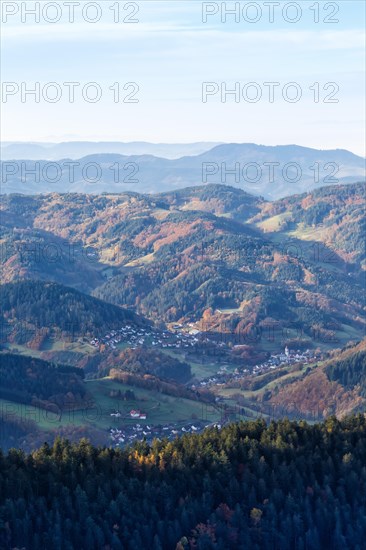 Black Forest Mountains Landscape Nature in Autumn in Seebach