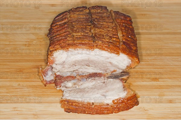 Crispy roasted pork belly