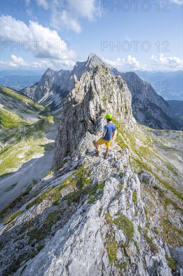 Hikers at the Lamsscharte