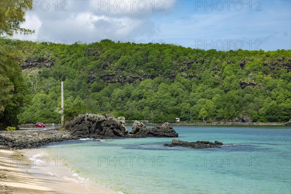 La prairie beach in the south of the republic of Mauritius