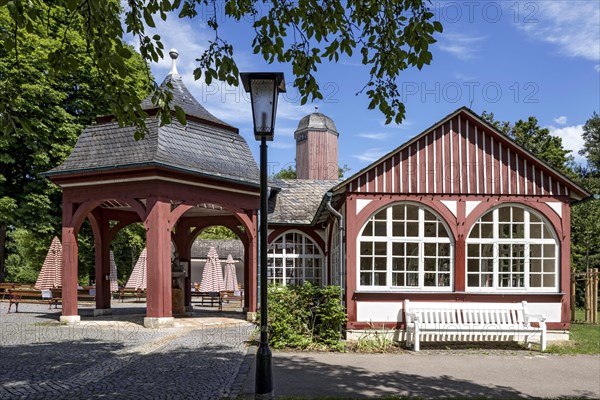 Pavilion over Soedergrundquelle in front of Trinkkurhalle