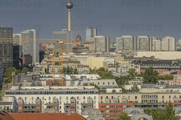 Residential buildings Kreuzberg with Leipziger Strasse in the background