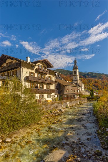 Ramsauer Au with St. Sebastian Parish Church