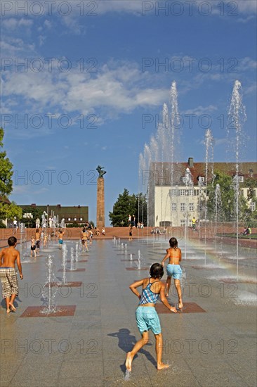 Fountain complex with its lively water features