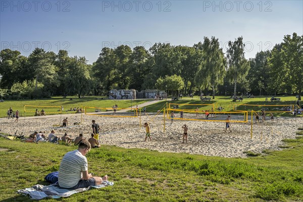 Beach volleyball courts