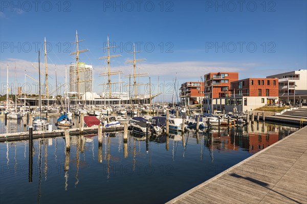 Boats in the Passat harbour on the Priwall peninsula