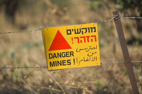 Warning sign mines