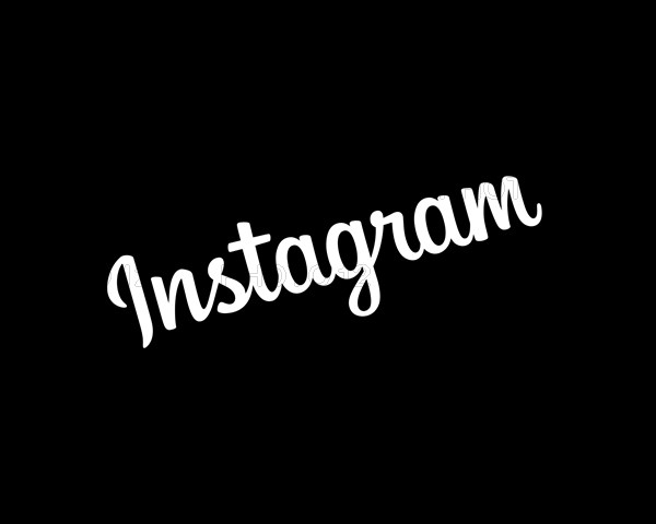 Instagram wordmark white