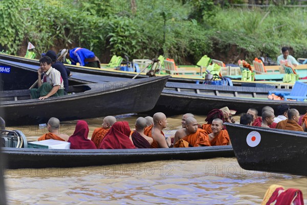 Boats at Inle Lake