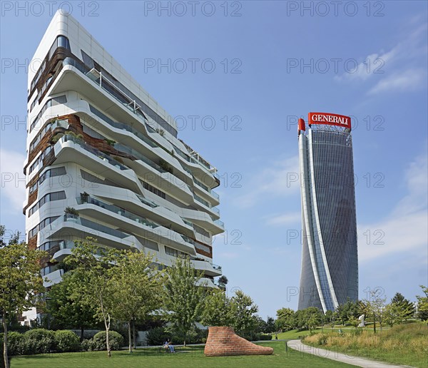 Generali Tower or Torre Generali or Lo Storto and Apartment Residential Complex by Architect Zaha Hadid