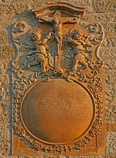 Epitaph at the Catholic town parish church of St. Nicholas