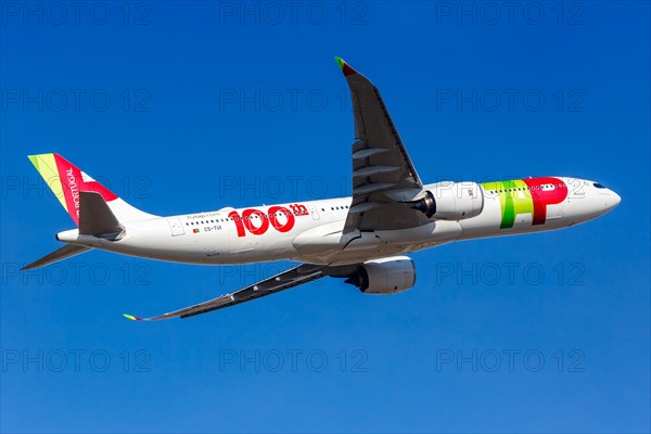 A TAP Air Portugal Airbus A330-900neo with registration CS-TUI at the airport in Lisbon