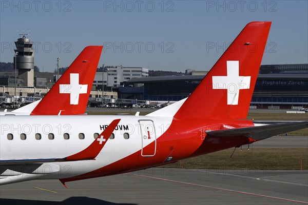 Tail fin Helvetic Airways