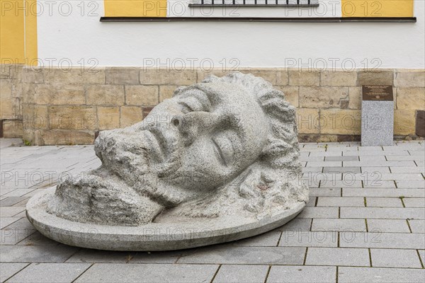 Artwork John the Baptist by Iskender Yediler at the town church of St. John