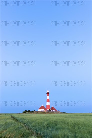 Westerheversand lighthouse in the evening light