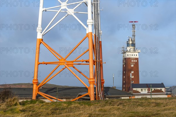 Lighthouse with radar antenna