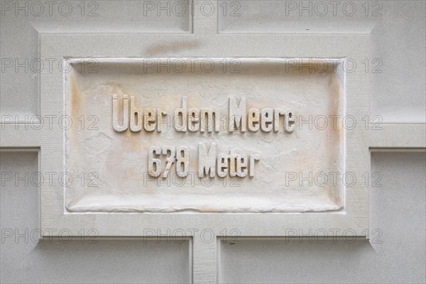 Sign at the source of the Danube