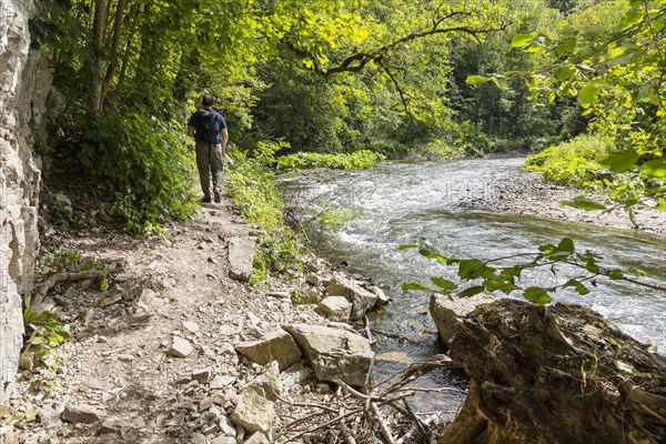 Hikers on the Wutach