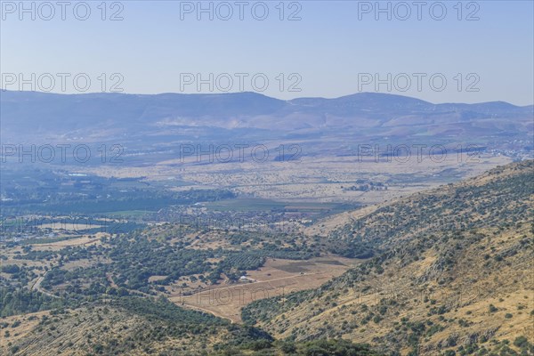 View from Nimrod Fortress of the Hula Plain