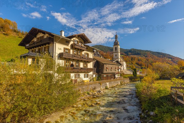 Ramsauer Au with St. Sebastian Parish Church