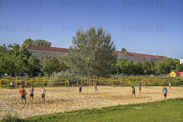 Beach volleyball courts