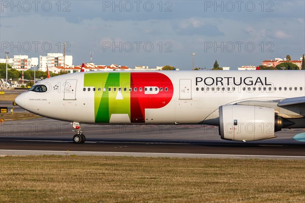 A TAP Air Portugal Airbus A330-900neo with the registration CS-TUG at the airport in Lisbon