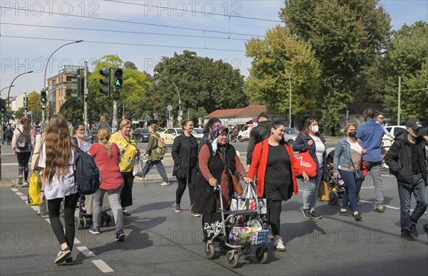 Street scene pedestrian crossing