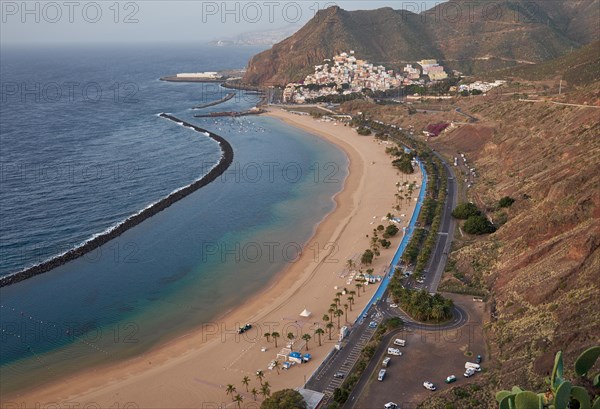 The beach Playa de Las Teresitas