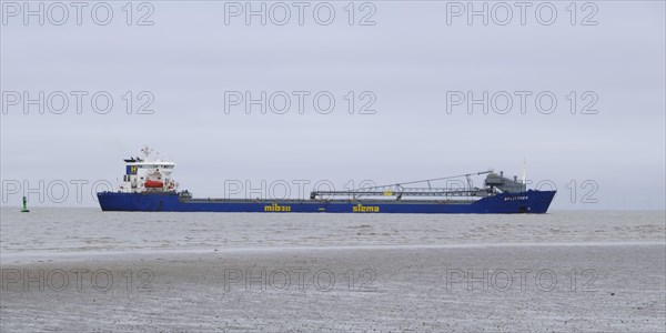 Bulk carrier on the North Sea
