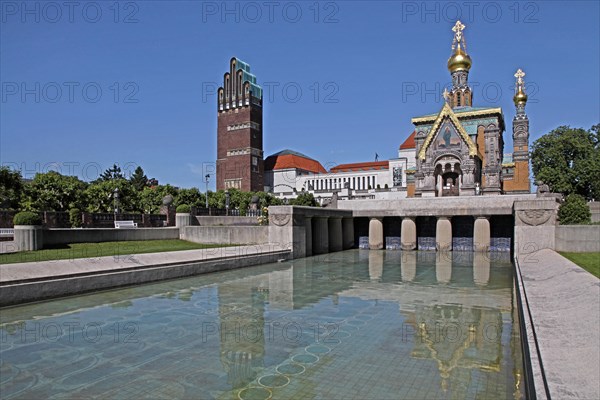 Mathildenhoehe with the Wedding Tower