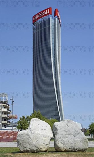 Generali Tower or Torre Generali or Lo Storto by architect Zaha Hadid