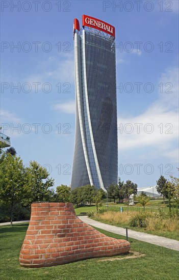 Generali Tower or Torre Generali or Lo Storto by architect Zara Hadid