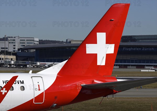 Tail fin Helvetic Airways