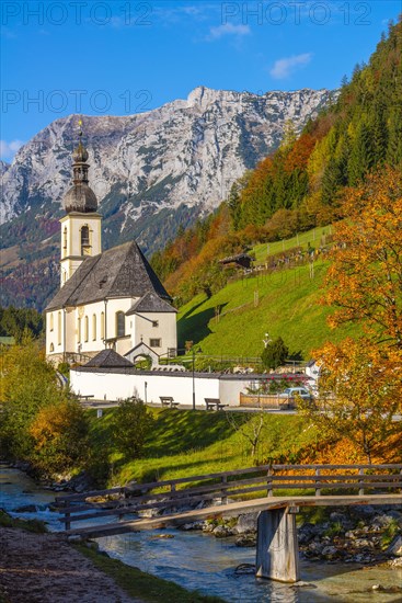 Ramsauer Au with St. Sebastian Parish Church