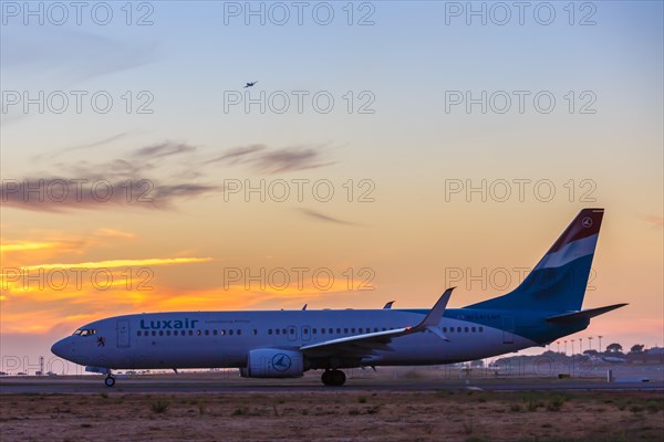 A Luxair Boeing 737-800 aircraft