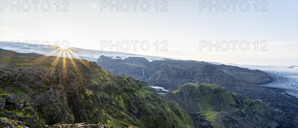 Spectacular landscape in the evening light