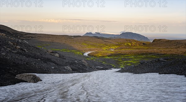 Spectacular landscape in the evening light