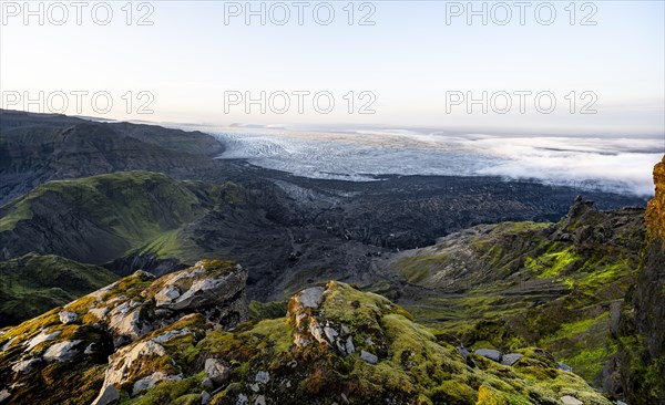 Spectacular landscape in the evening light