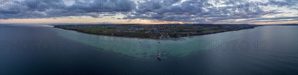 Evening twilight at Lake Constance