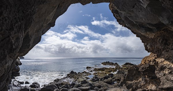 Rocky coast near Canical