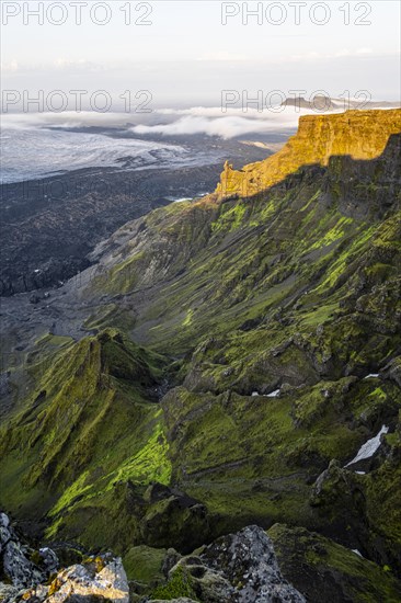 Spectacular landscape in the evening light