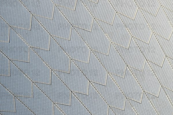 Close up of one of the sails of the Sydney Opera House